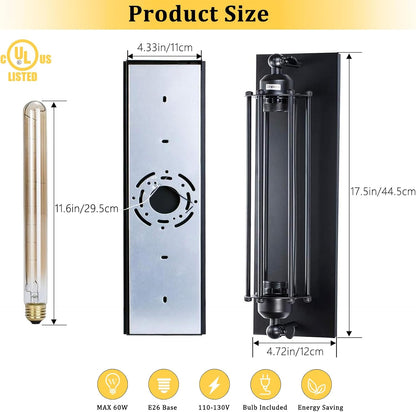 Sconces Wall Lighting, Industrial Black Wall Sconces Antique Light Fixtures For