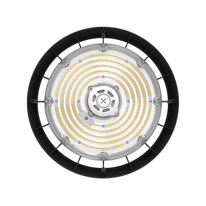 100-300W Black 200 Watt IP65 Foco Industrial Lampara Hi Bay Lamp Warehouse Highbay Ufo Light High Bay Led for Gym Garage