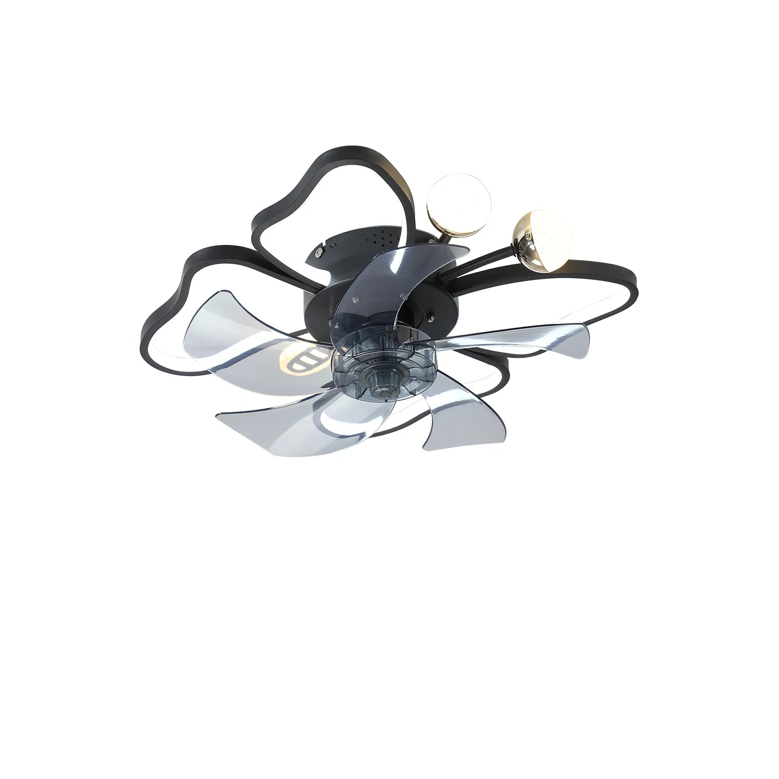 20" Ceiling Fan with Lights, butterfly Ceiling Fans Dimmable Low Profile Ceiling Fan With Light for Living Room Bedroom